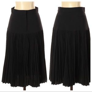 Suno Pleated Wool Skirt